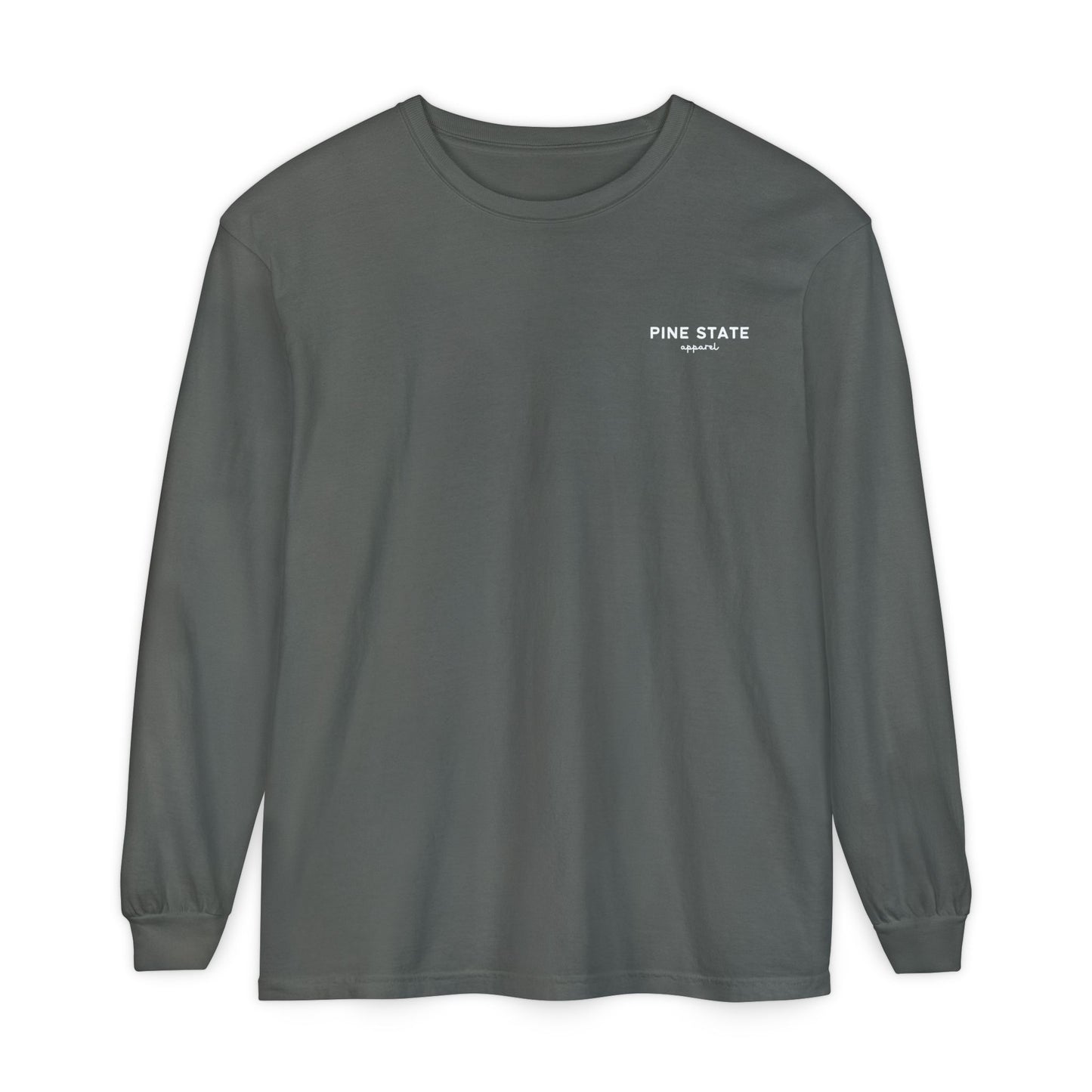Winter Moose in Maine State 100% Cotton Long Sleeve T-Shirt