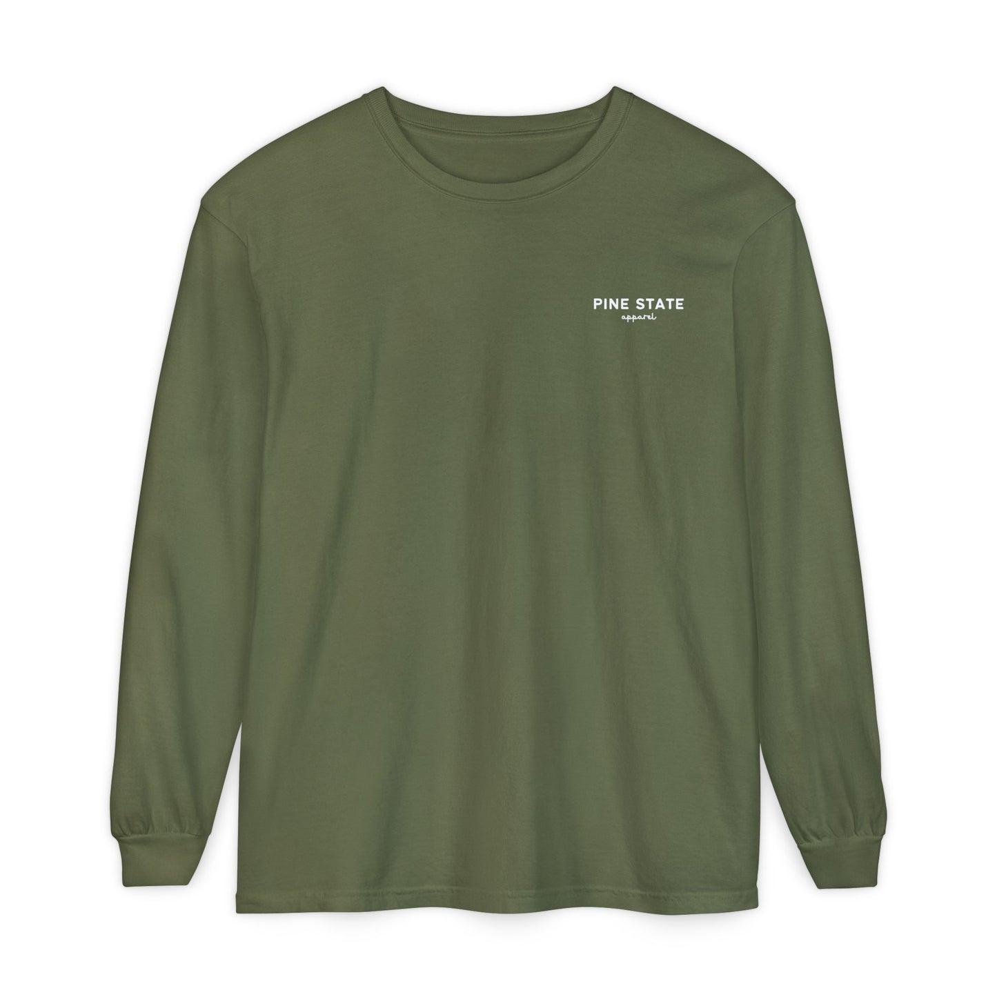 Brake For Moose Maine State 100% Cotton Long Sleeve T-Shirt