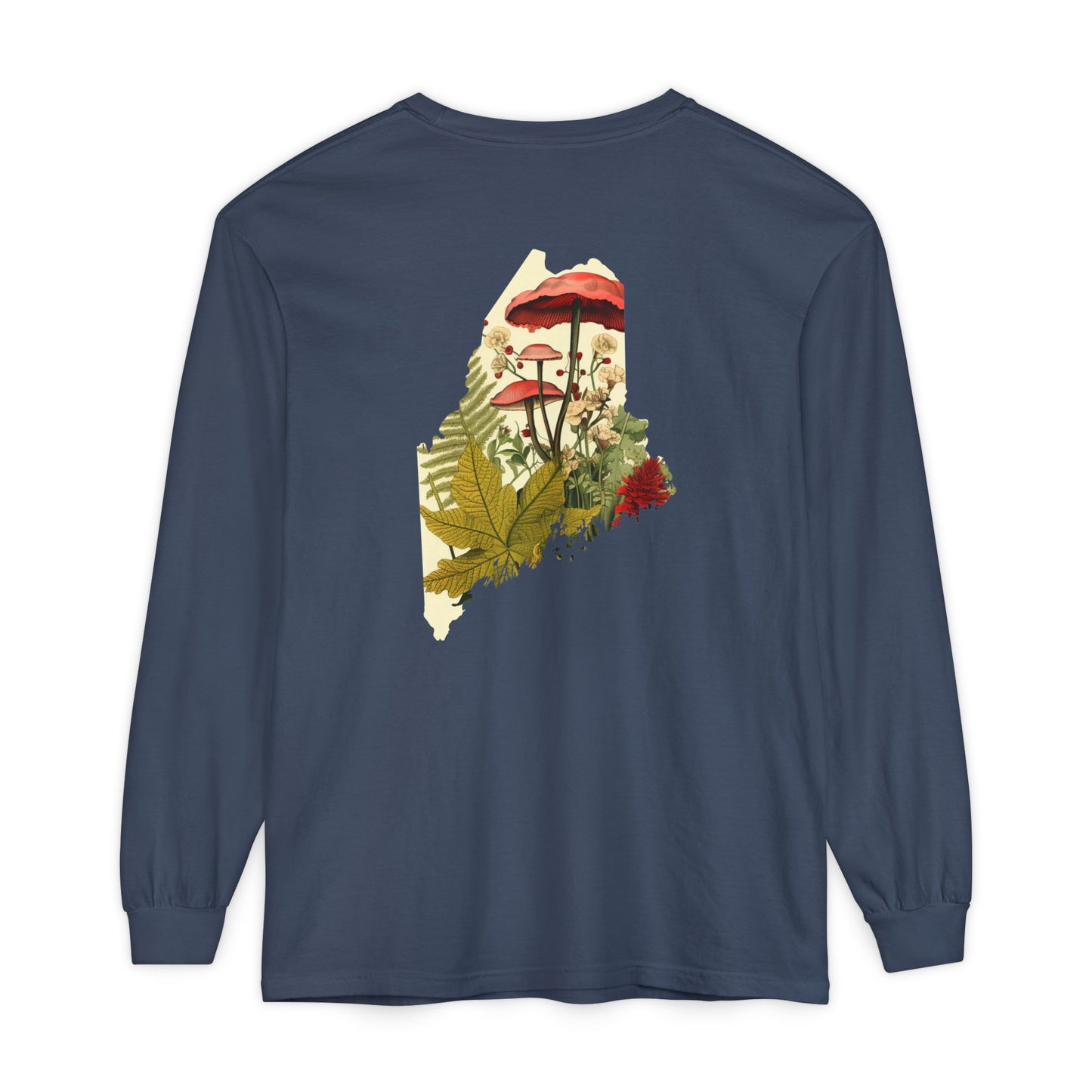 The Forager Maine State 100% Cotton Long Sleeve T-Shirt