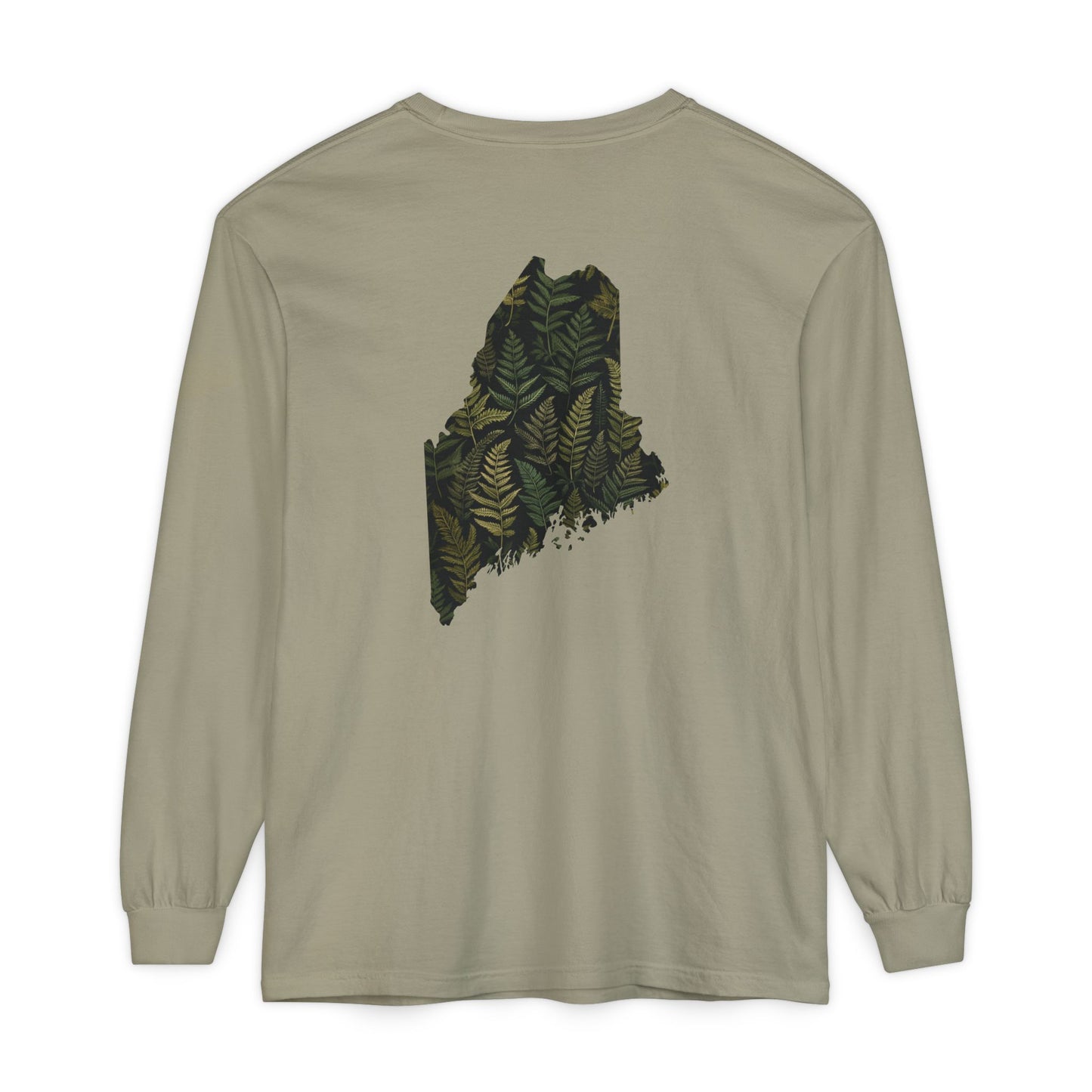 Maine State Ferns Long Sleeve T-Shirt