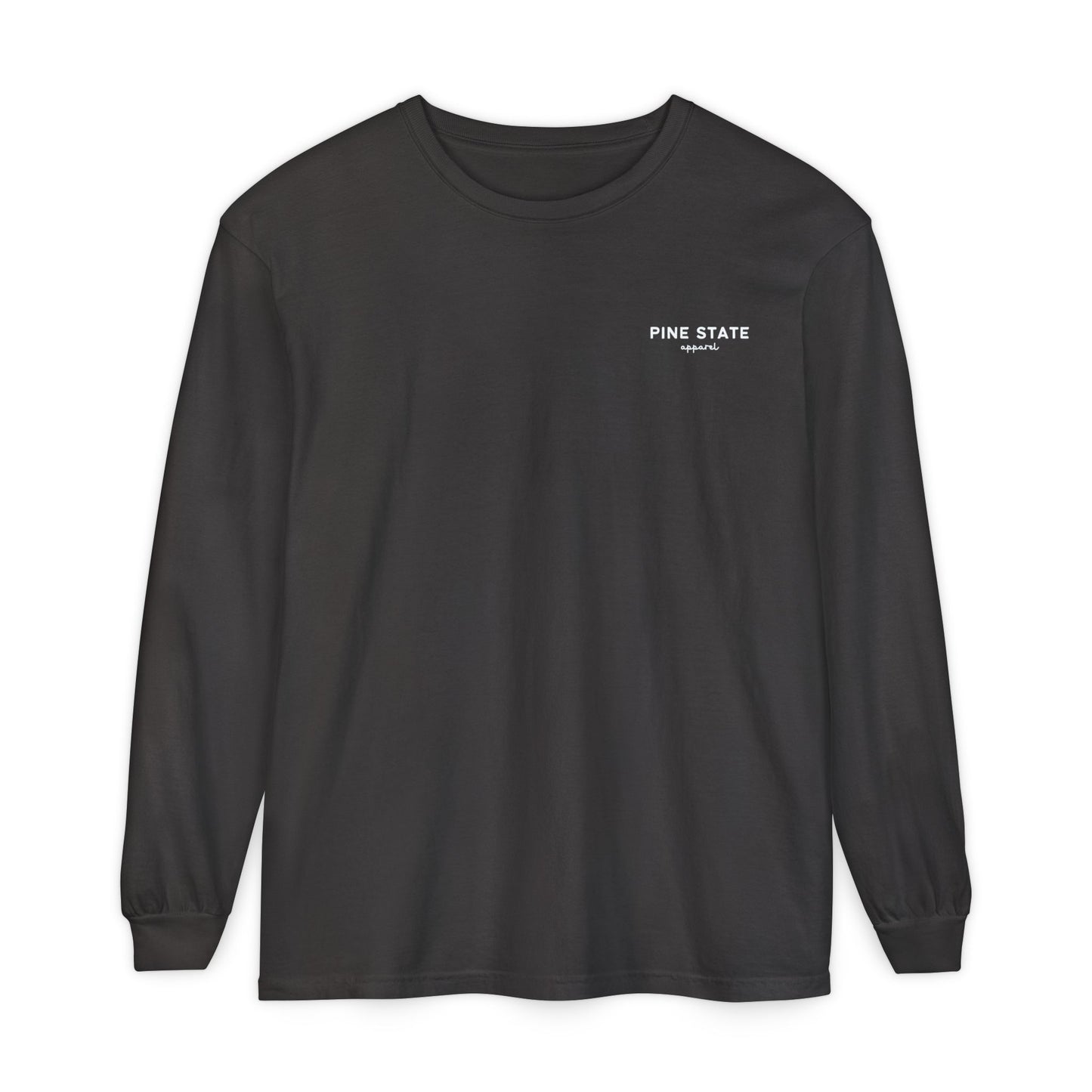 Winter Moose in Maine State 100% Cotton Long Sleeve T-Shirt