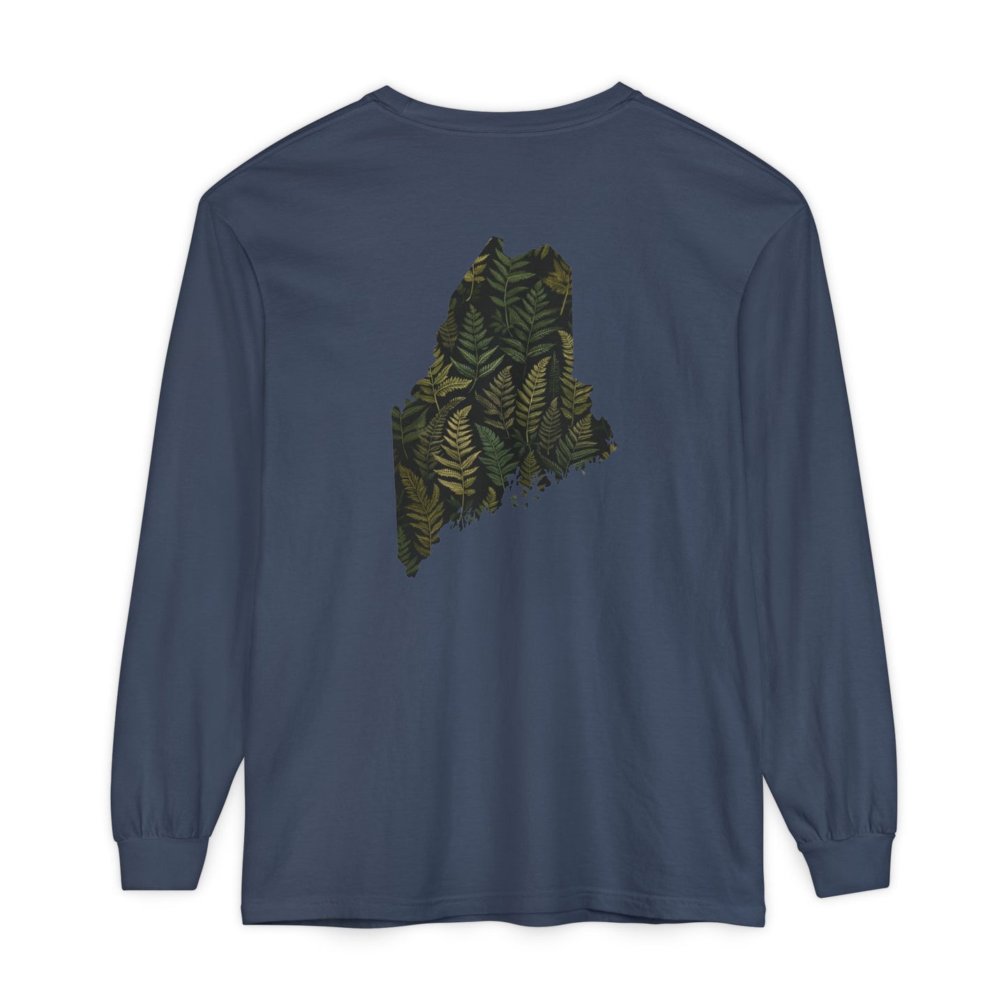 Maine State Ferns Long Sleeve T-Shirt