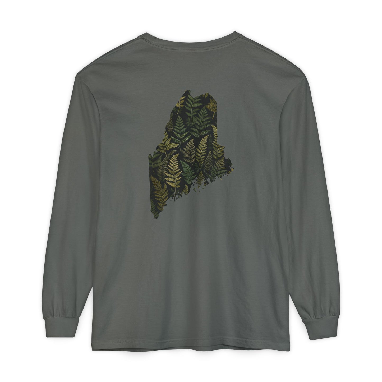 Maine State Ferns Long Sleeve T-Shirt