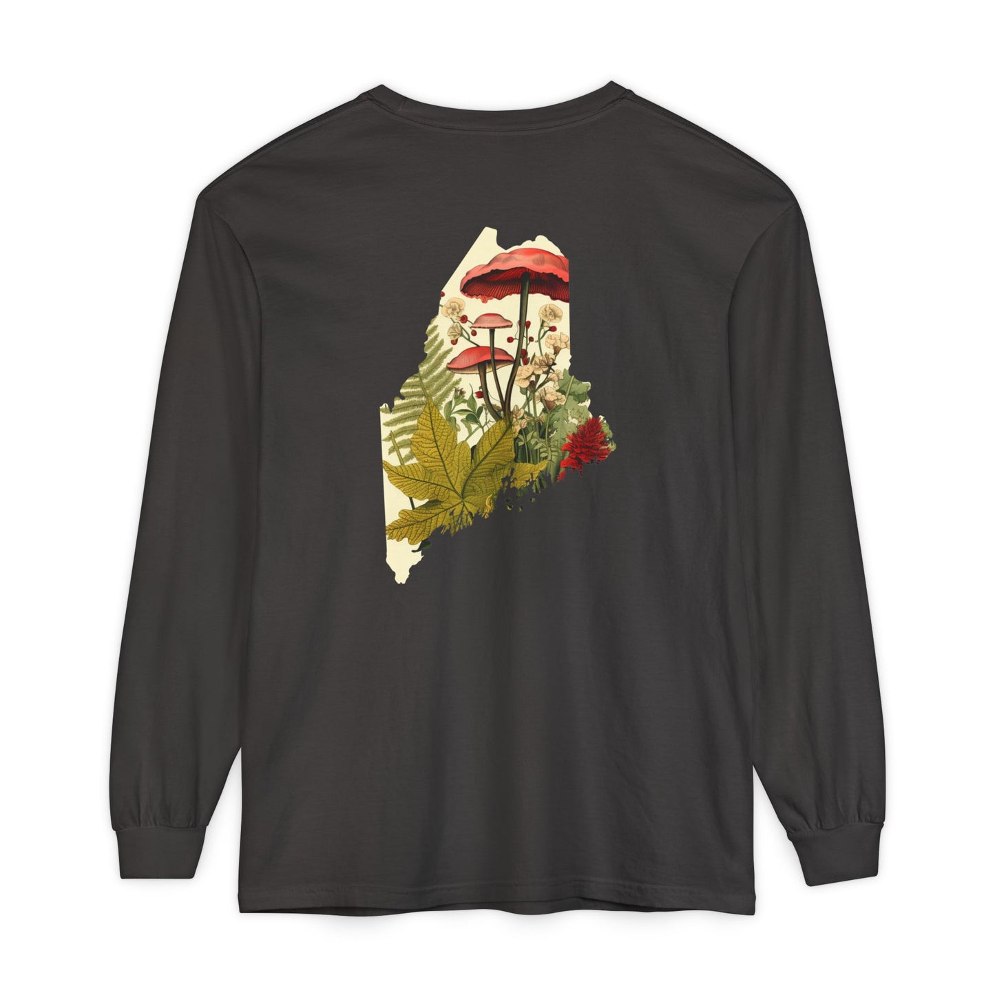 The Forager Maine State 100% Cotton Long Sleeve T-Shirt