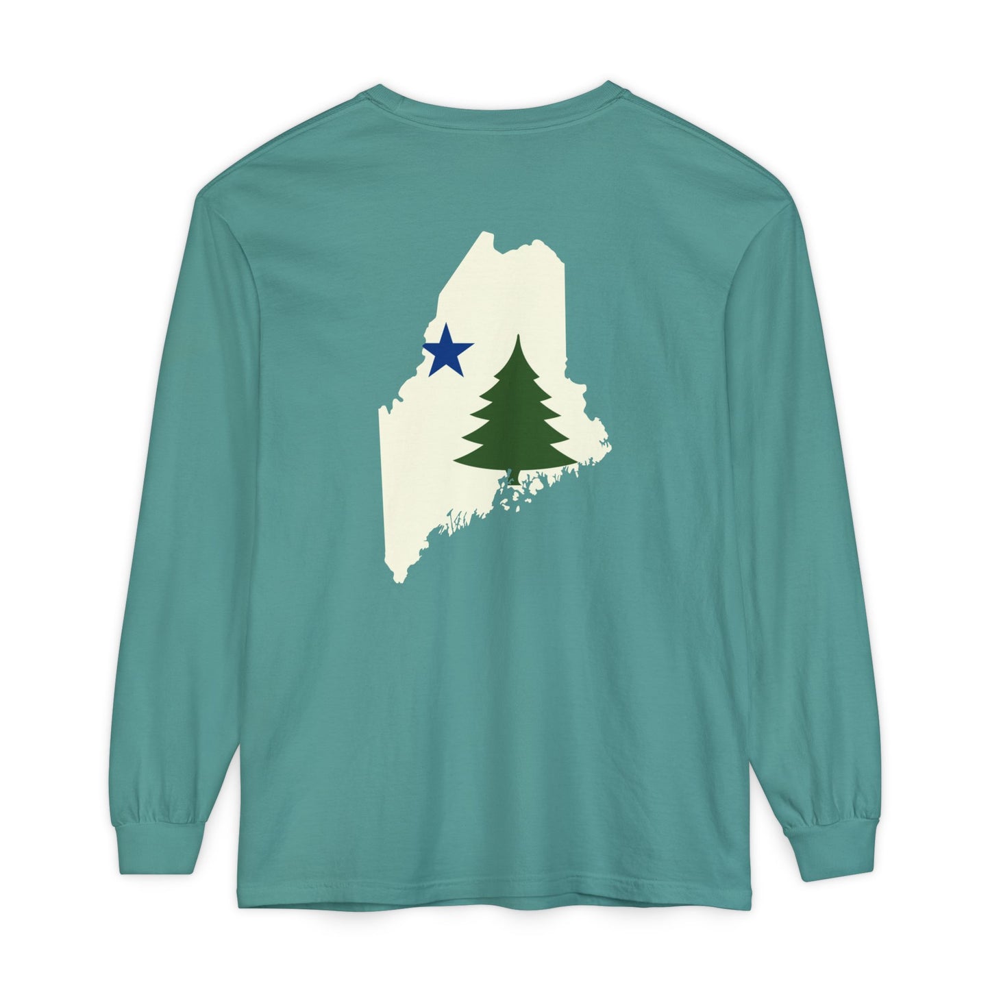 1901 Old Maine Flag State Comfort Colors Unisex Garment-dyed Long Sleeve T-Shirt