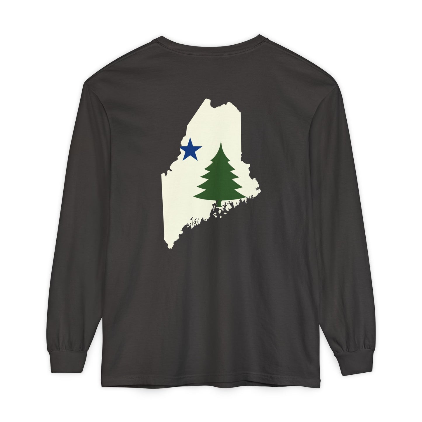 1901 Old Maine Flag State Comfort Colors Unisex Garment-dyed Long Sleeve T-Shirt