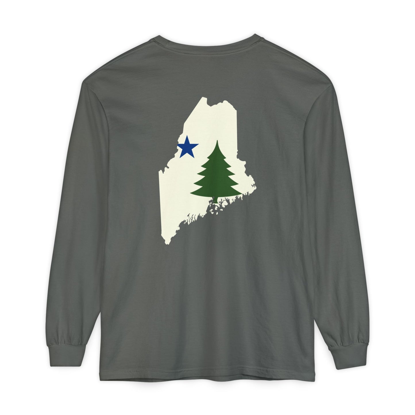 1901 Old Maine Flag State Comfort Colors Unisex Garment-dyed Long Sleeve T-Shirt