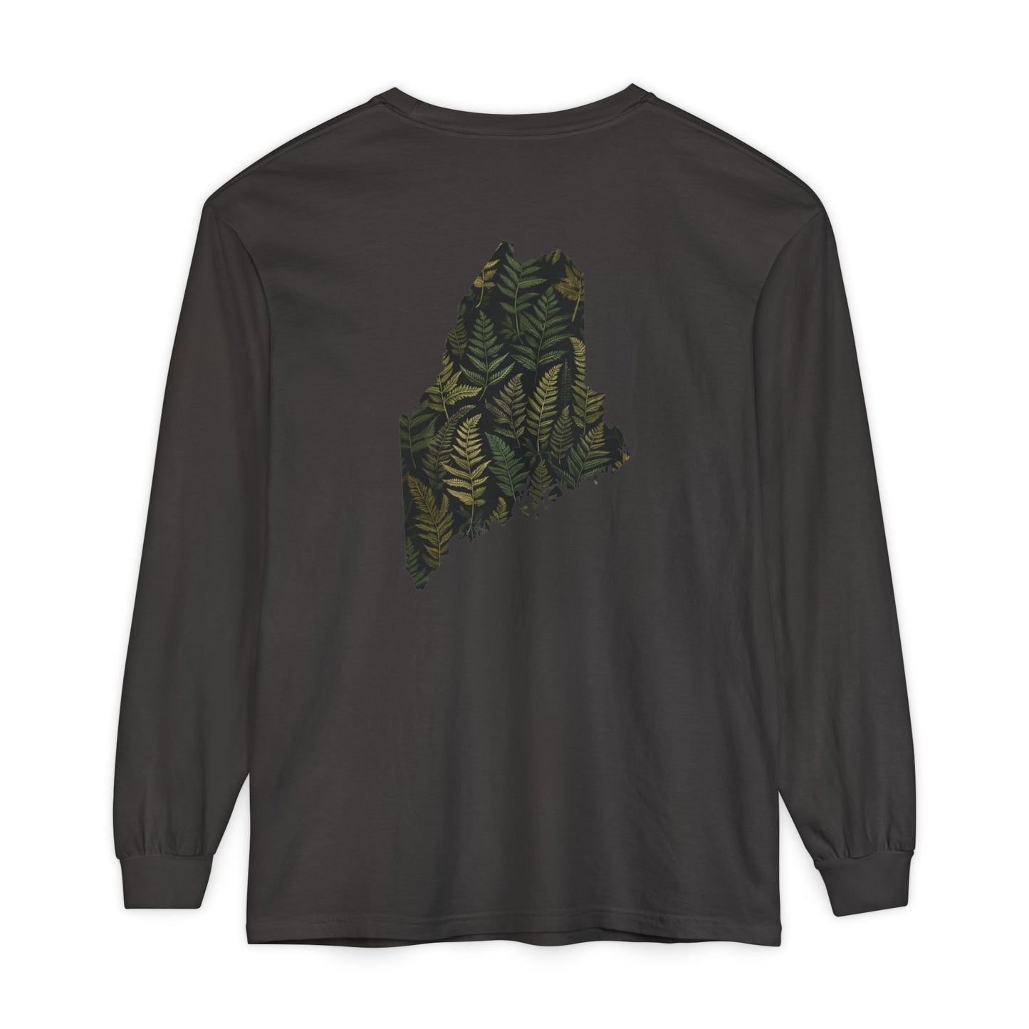 Maine State Ferns Long Sleeve T-Shirt