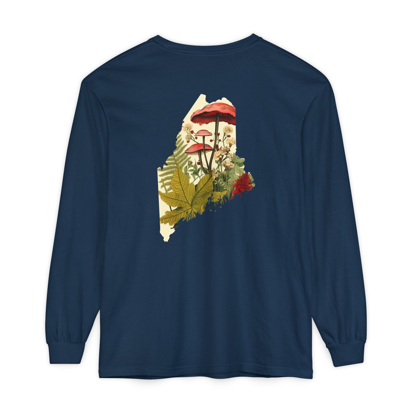 The Forager Maine State 100% Cotton Long Sleeve T-Shirt