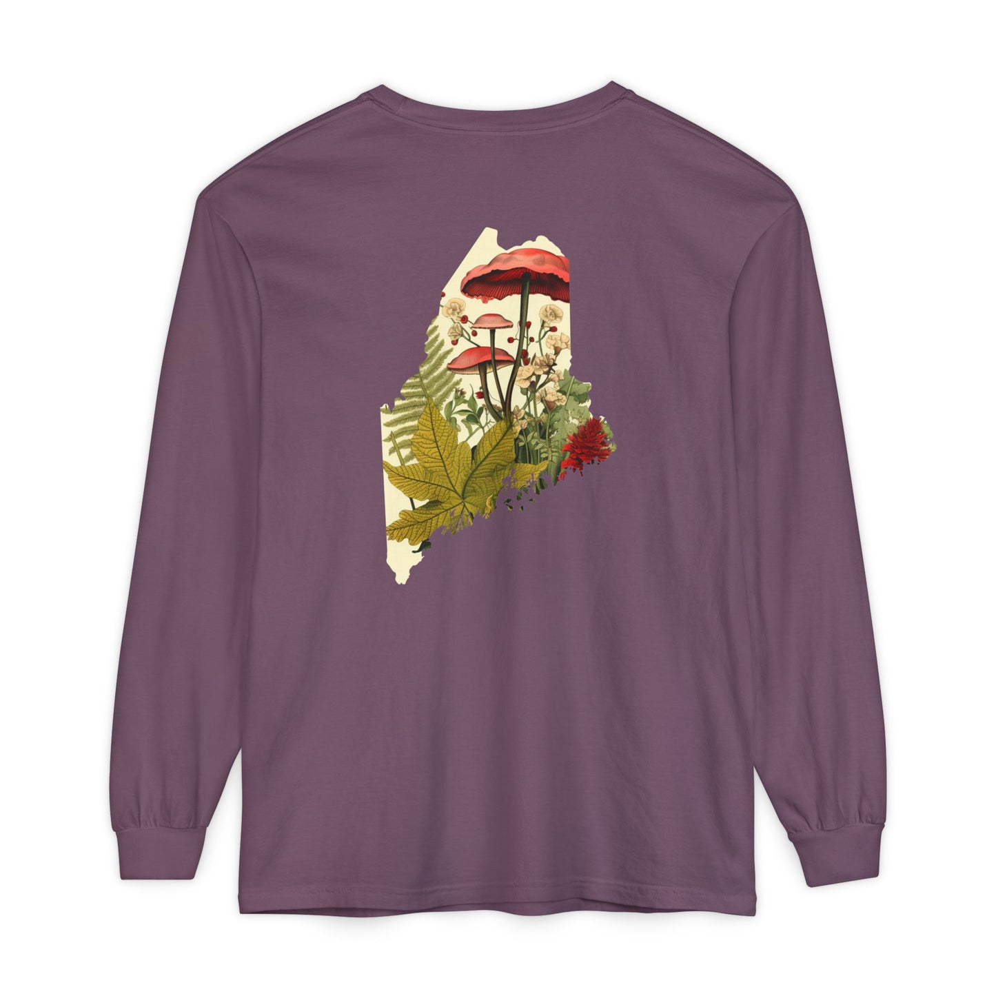 The Forager Maine State 100% Cotton Long Sleeve T-Shirt