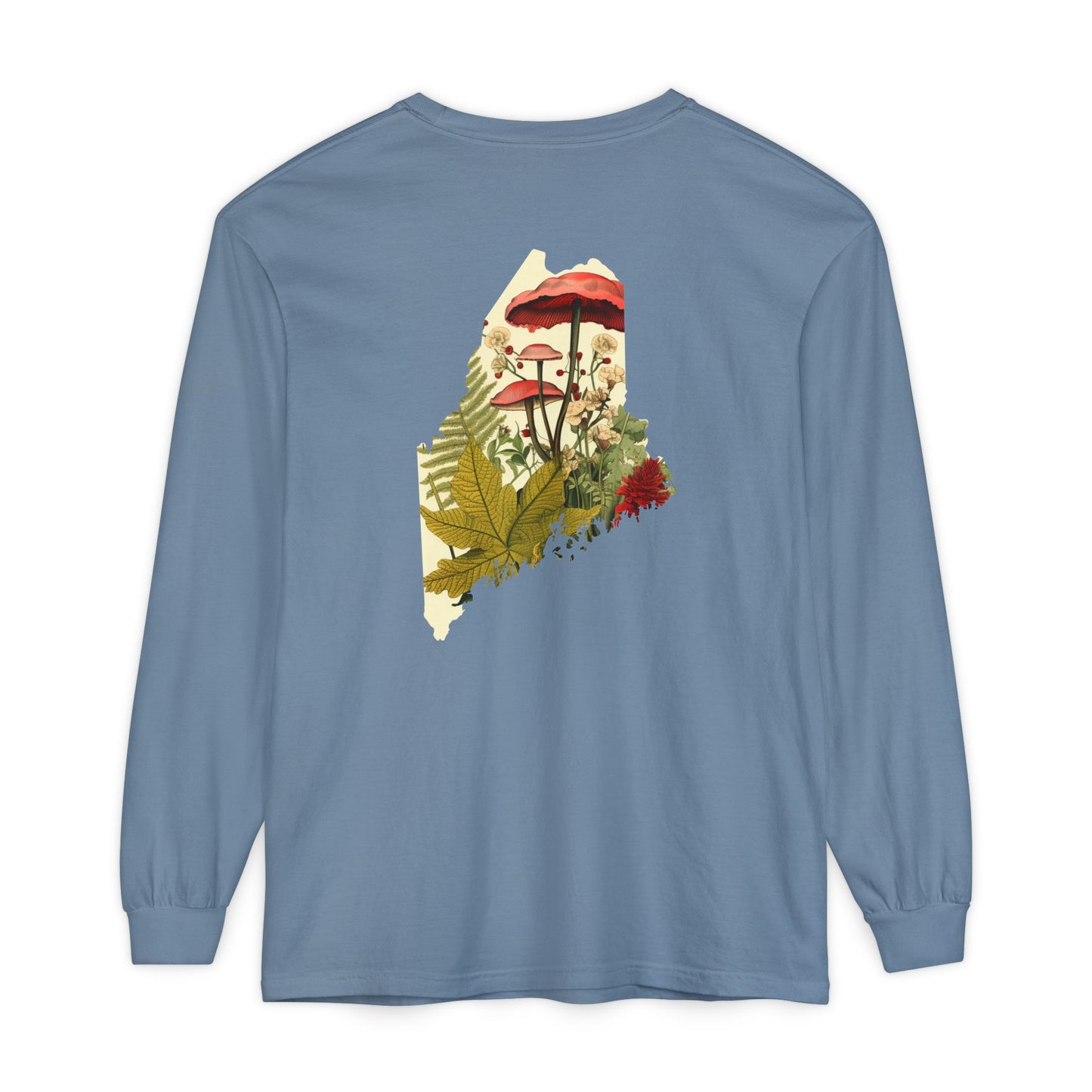The Forager Maine State 100% Cotton Long Sleeve T-Shirt