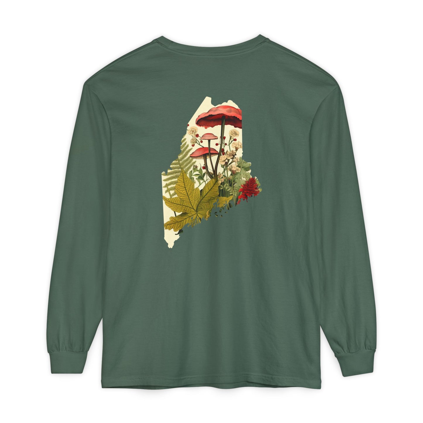 The Forager Maine State 100% Cotton Long Sleeve T-Shirt