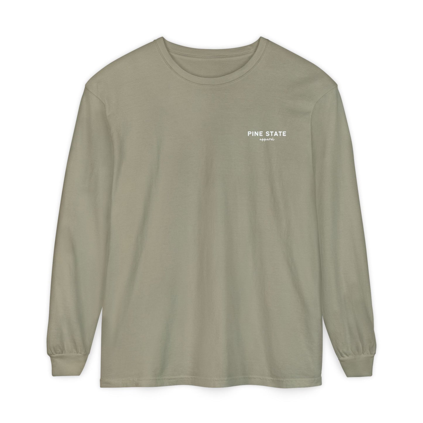 Folksy Deer Maine State 100% Cotton Long Sleeve T-Shirt