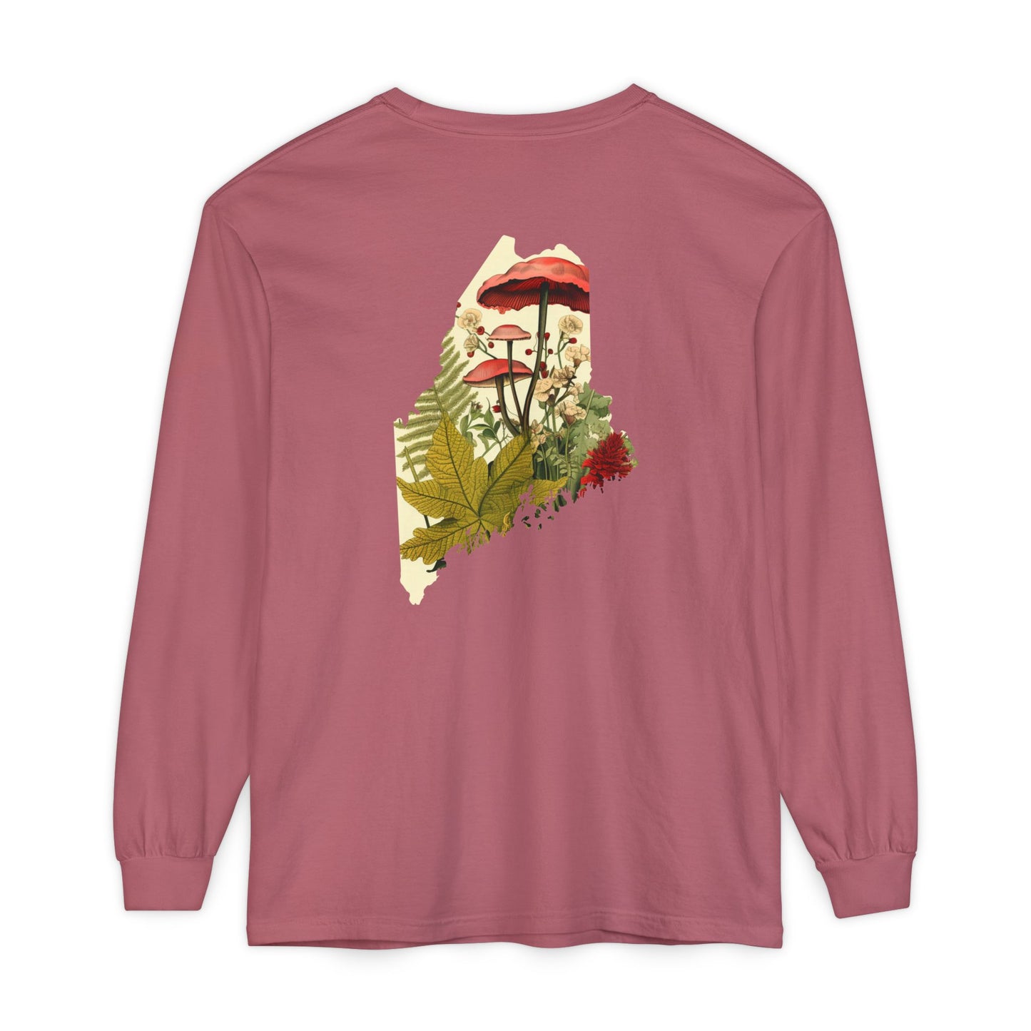 The Forager Maine State 100% Cotton Long Sleeve T-Shirt