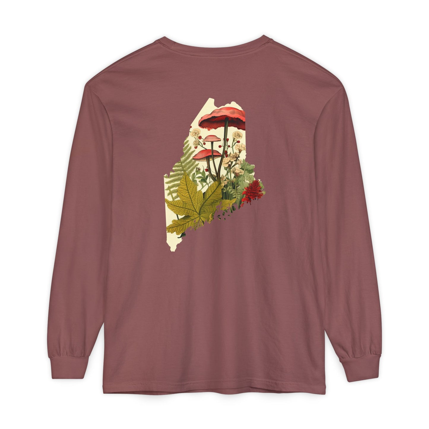 The Forager Maine State 100% Cotton Long Sleeve T-Shirt