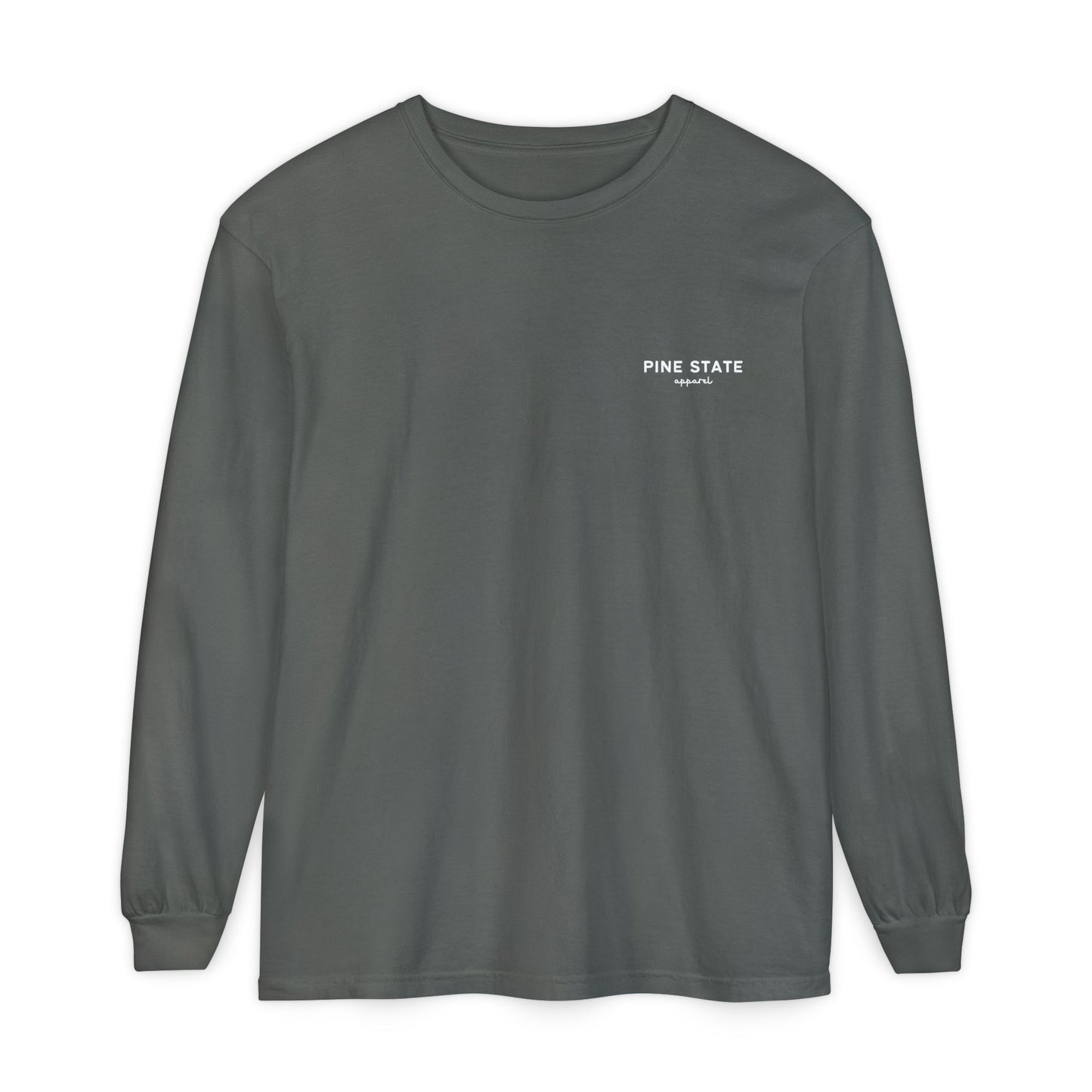 Maine Fall Landscape 100% Cotton Long Sleeve T-Shirt