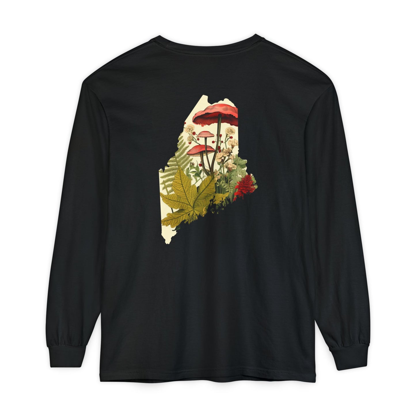 The Forager Maine State 100% Cotton Long Sleeve T-Shirt