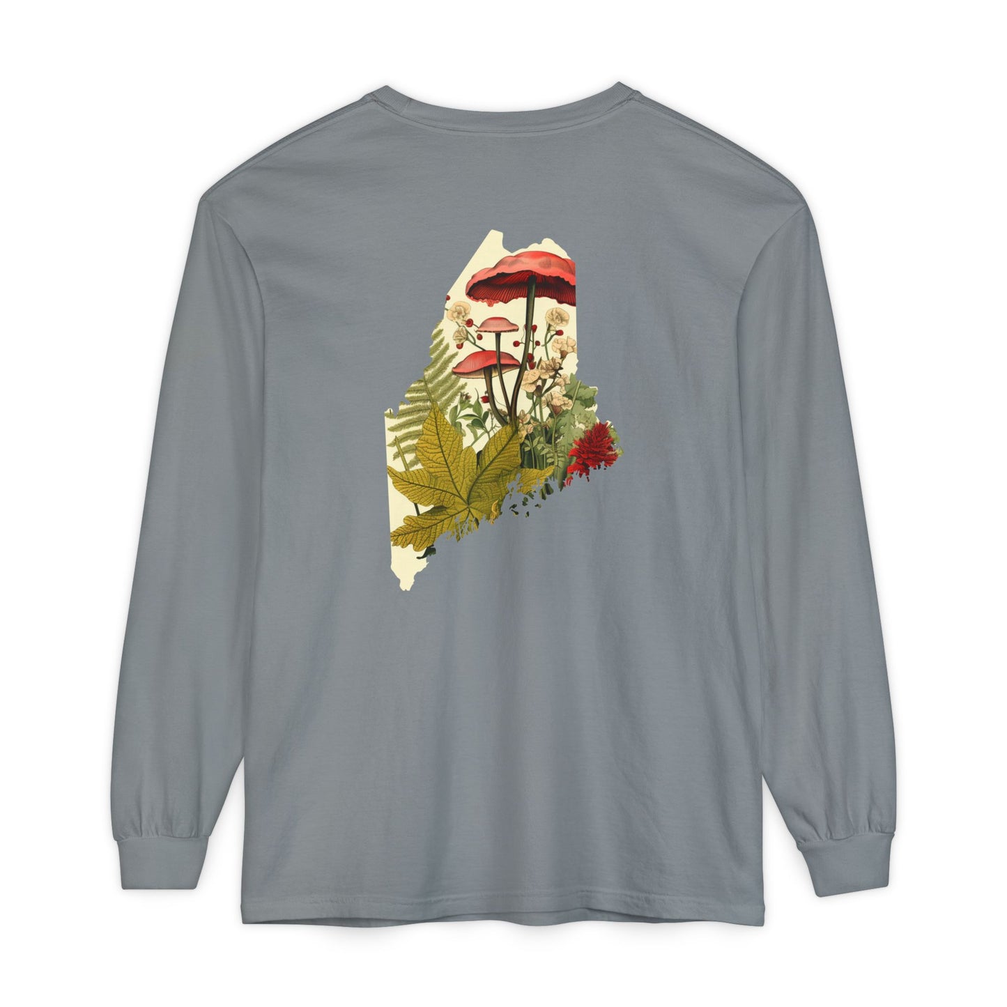 The Forager Maine State 100% Cotton Long Sleeve T-Shirt