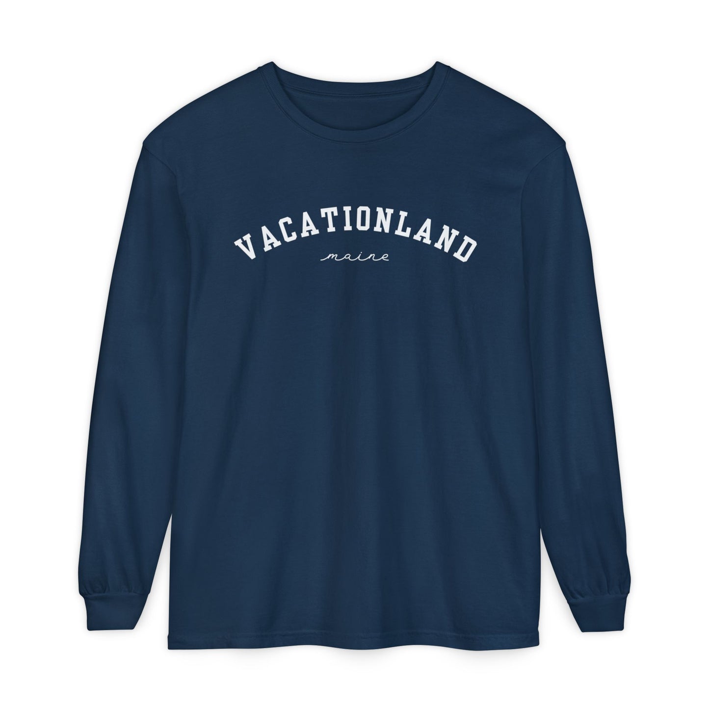 Vacationland Maine 100% Cotton Long Sleeve T-Shirt
