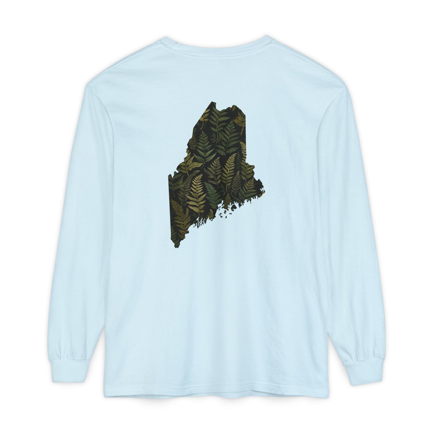 Maine State Ferns Long Sleeve T-Shirt