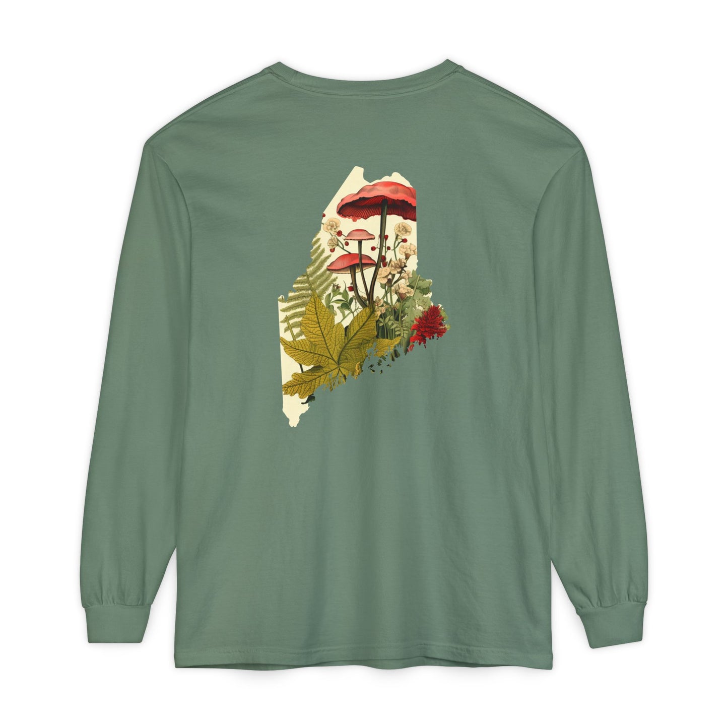 The Forager Maine State 100% Cotton Long Sleeve T-Shirt