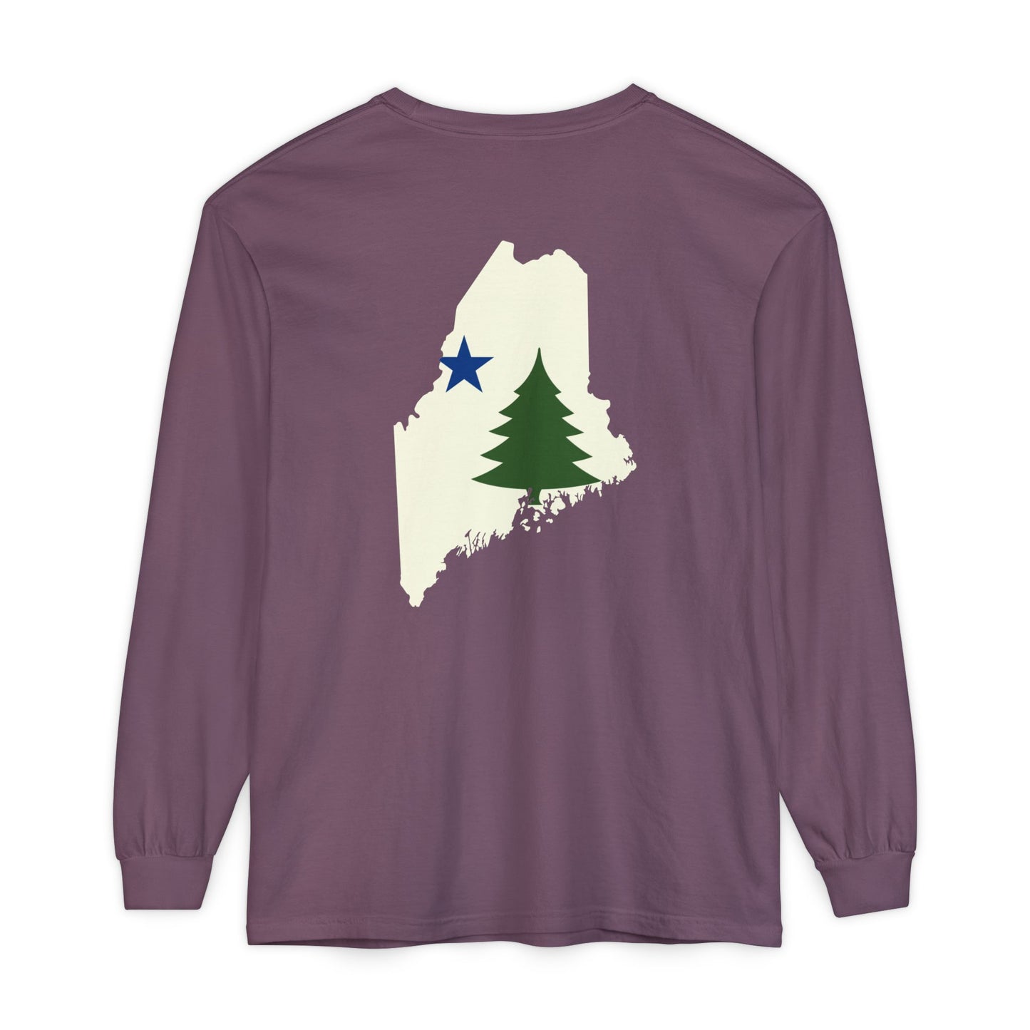1901 Old Maine Flag State Comfort Colors Unisex Garment-dyed Long Sleeve T-Shirt