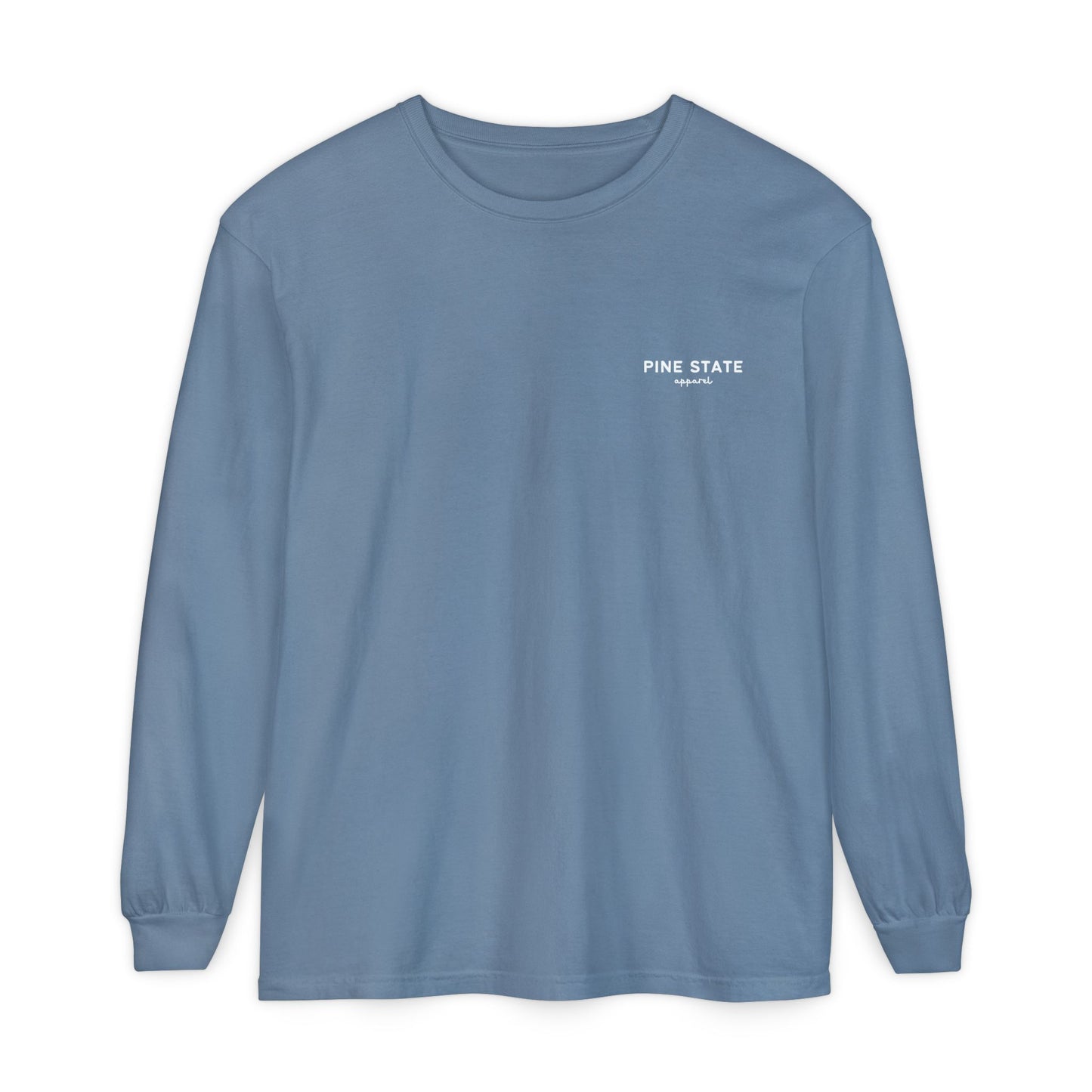 Maine Fall Landscape 100% Cotton Long Sleeve T-Shirt