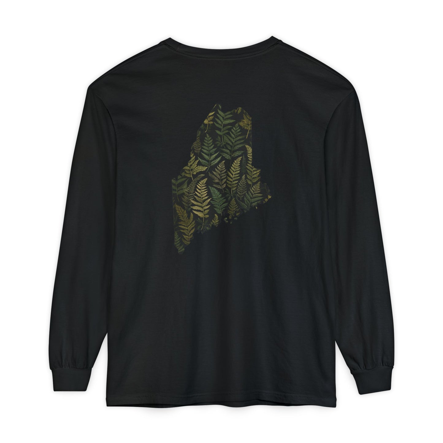 Maine State Ferns Long Sleeve T-Shirt