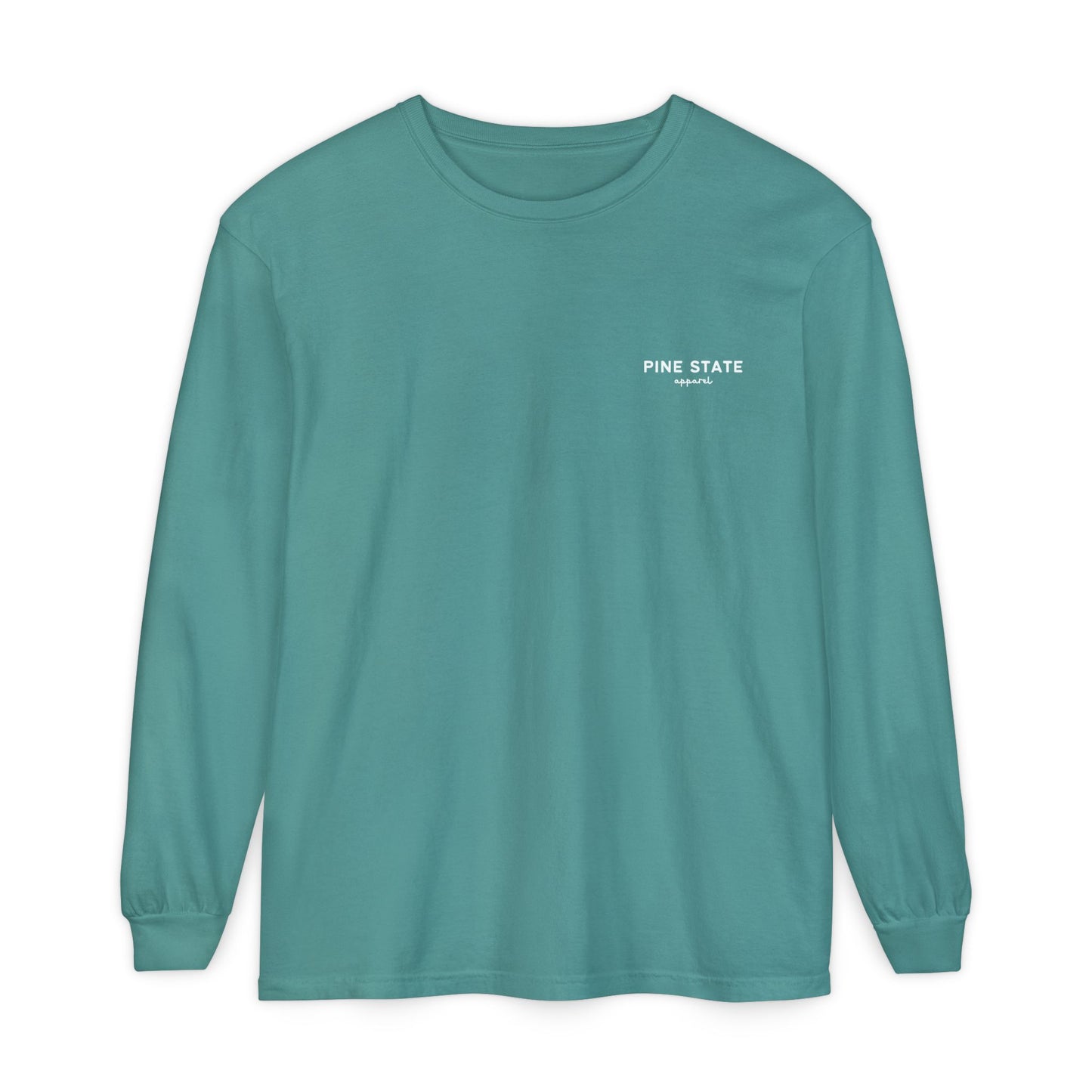 Maine Fall Landscape 100% Cotton Long Sleeve T-Shirt