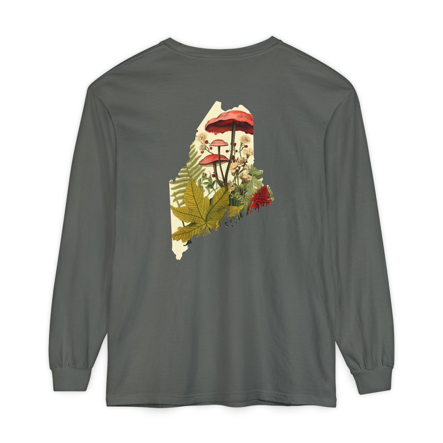 The Forager Maine State 100% Cotton Long Sleeve T-Shirt