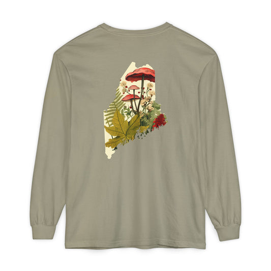 The Forager Maine State 100% Cotton Long Sleeve T-Shirt