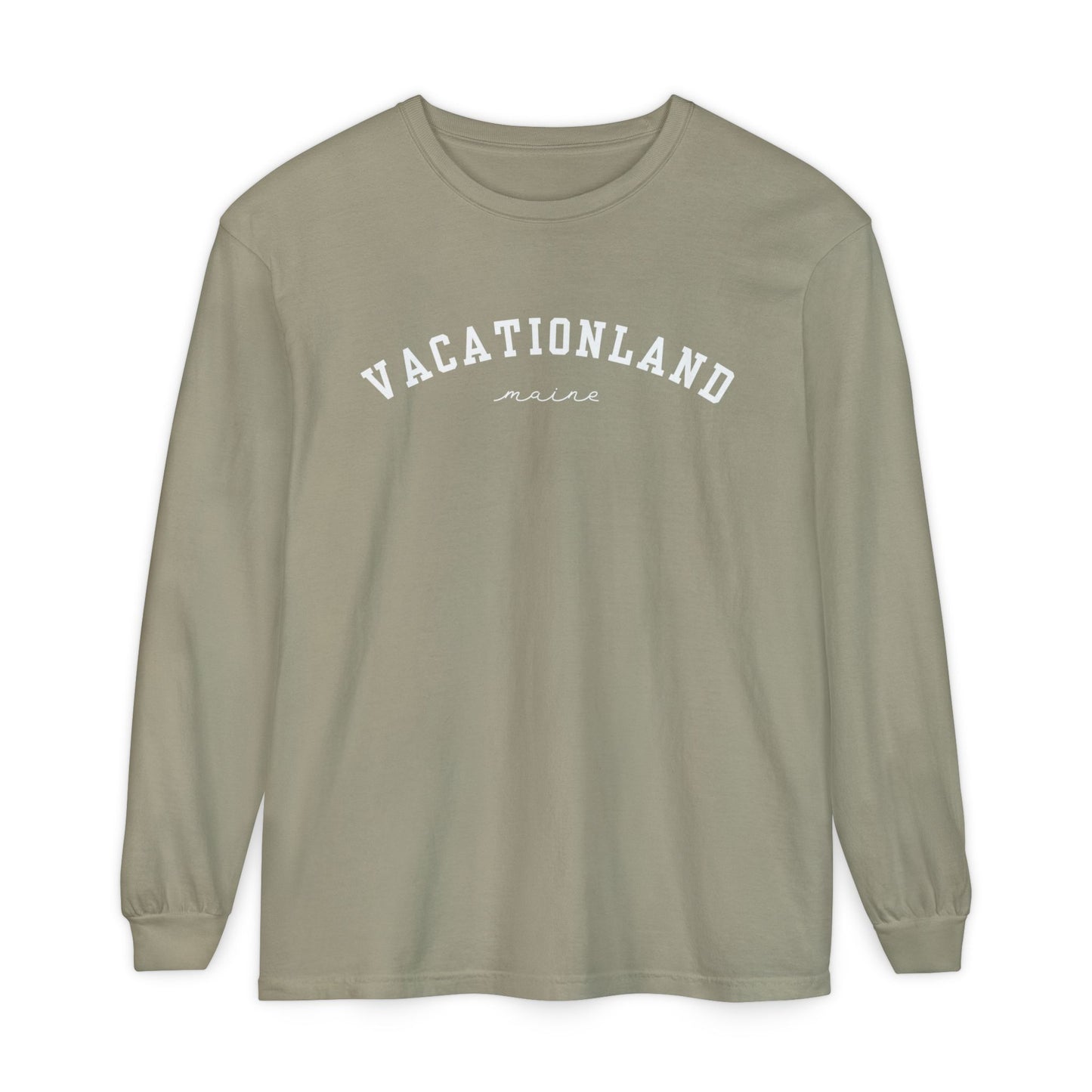 Vacationland Maine 100% Cotton Long Sleeve T-Shirt