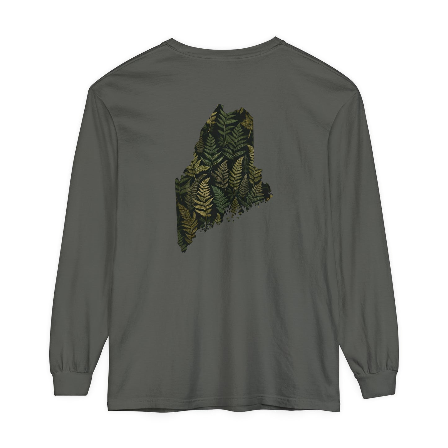 Maine Ferns Comfort Colors Unisex Garment-dyed Long Sleeve T-Shirt