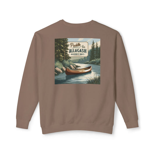 Paddle the Allagash Comfort Colors Crewneck Sweatshirt