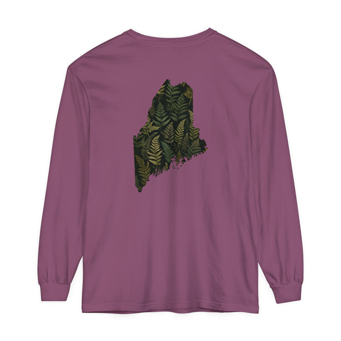 Maine Ferns Comfort Colors Unisex Garment-dyed Long Sleeve T-Shirt