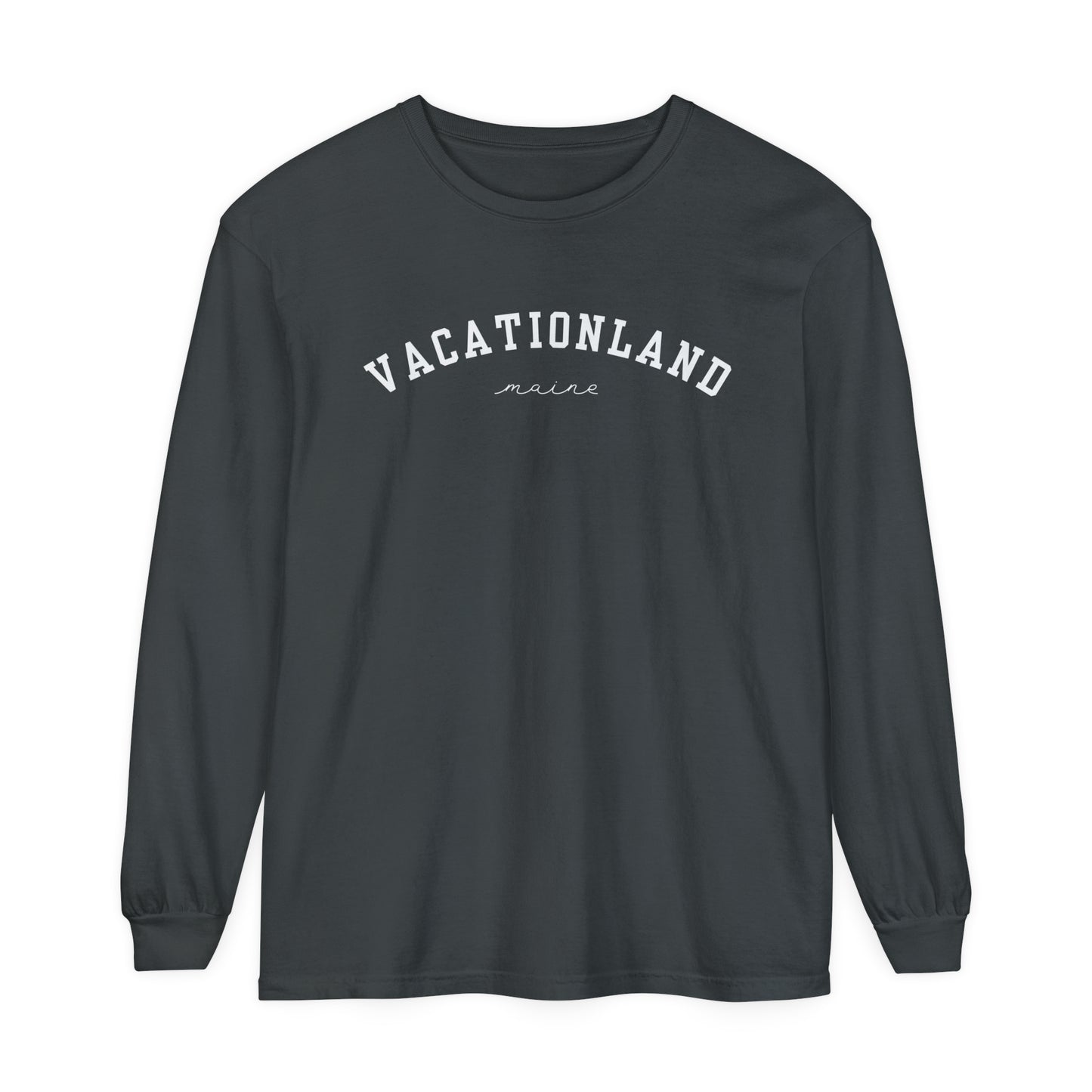 Vacationland Maine Comfort Colors Unisex Garment-dyed Long Sleeve T-Shirt