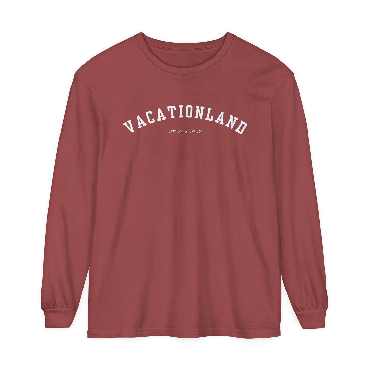 Vacationland Maine Comfort Colors Unisex Garment-dyed Long Sleeve T-Shirt