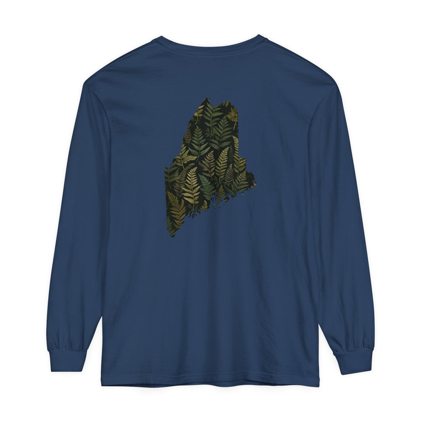 Maine Ferns Comfort Colors Unisex Garment-dyed Long Sleeve T-Shirt