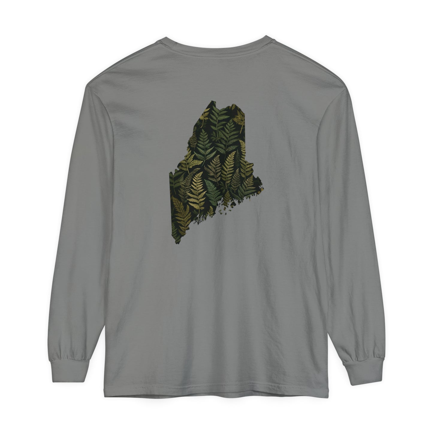 Maine Ferns Comfort Colors Unisex Garment-dyed Long Sleeve T-Shirt