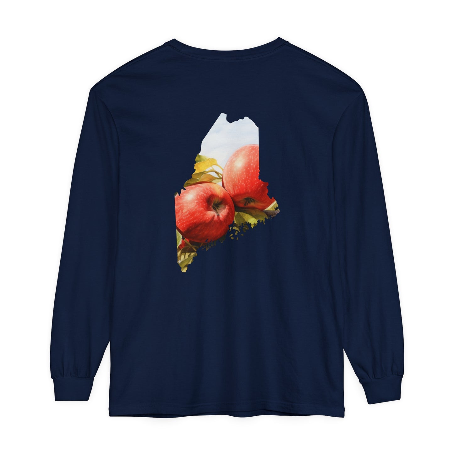 Maine Apples Comfort Colors Unisex Garment-dyed Long Sleeve T-Shirt