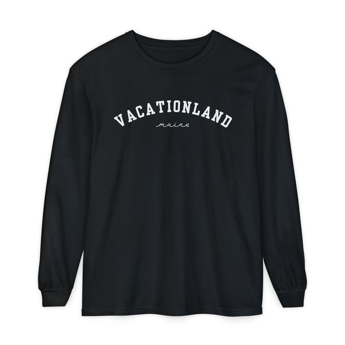 Vacationland Maine 100% Cotton Long Sleeve T-Shirt