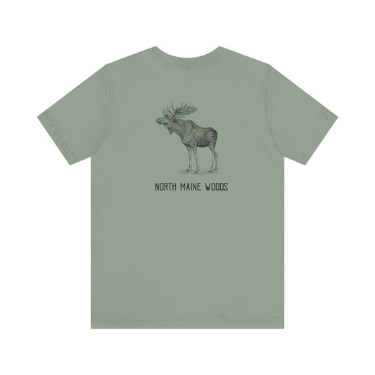 North Maine Woods Moose T-Shirt | Unisex Short Sleeve Tee