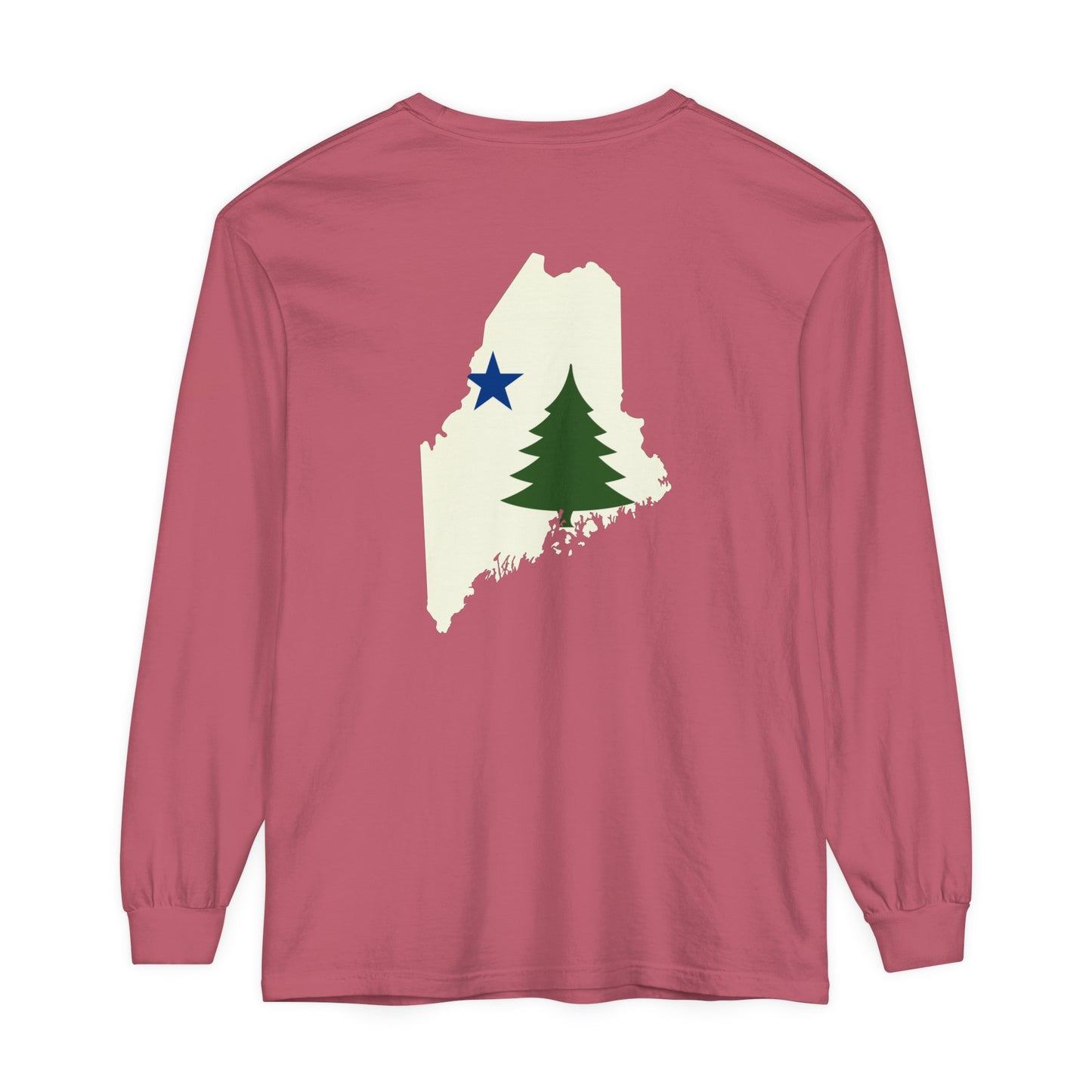 1901 Old Maine Flag State Comfort Colors Unisex Garment-dyed Long Sleeve T-Shirt