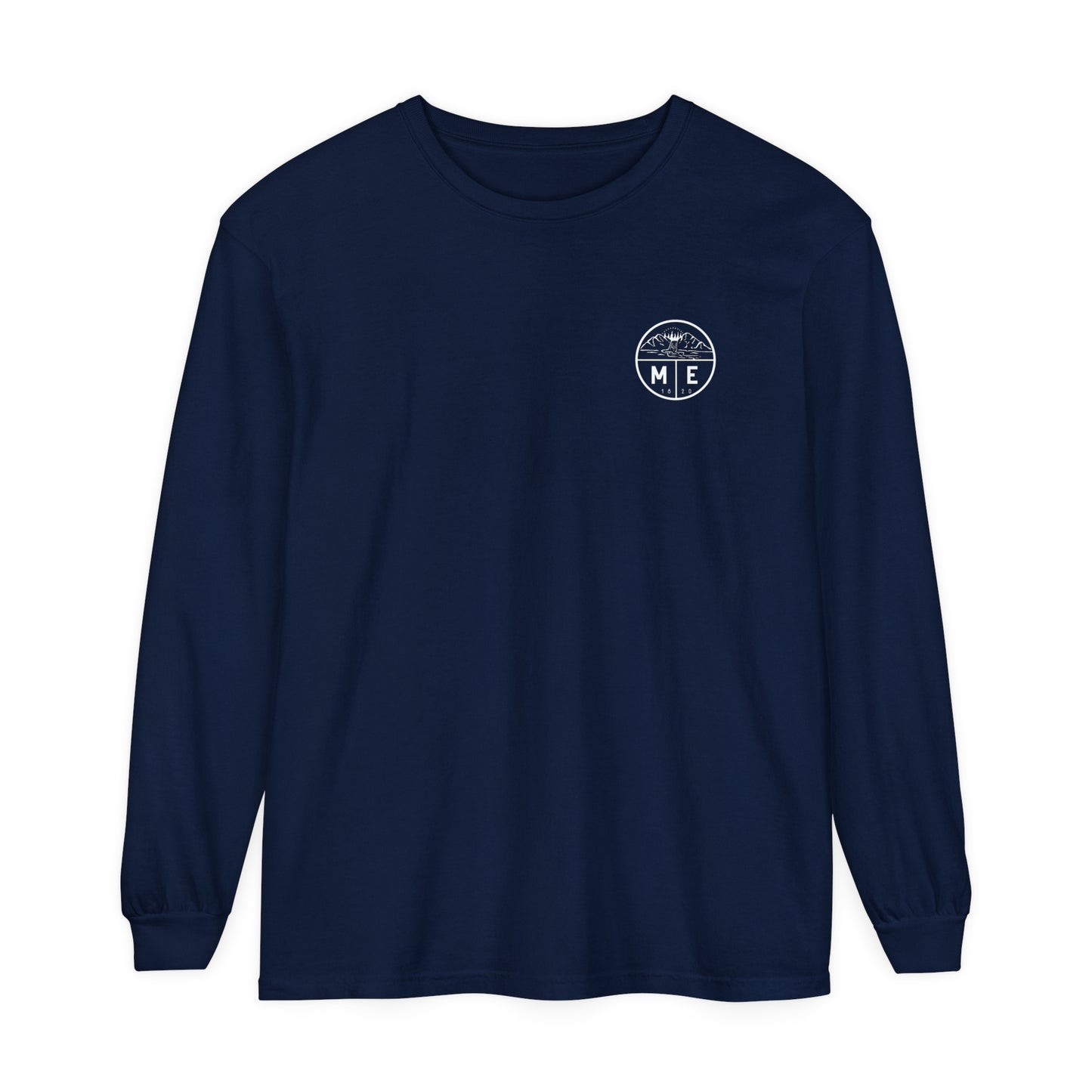 Lighthouse Maine Comfort Colors Unisex Garment-dyed Long Sleeve T-Shirt