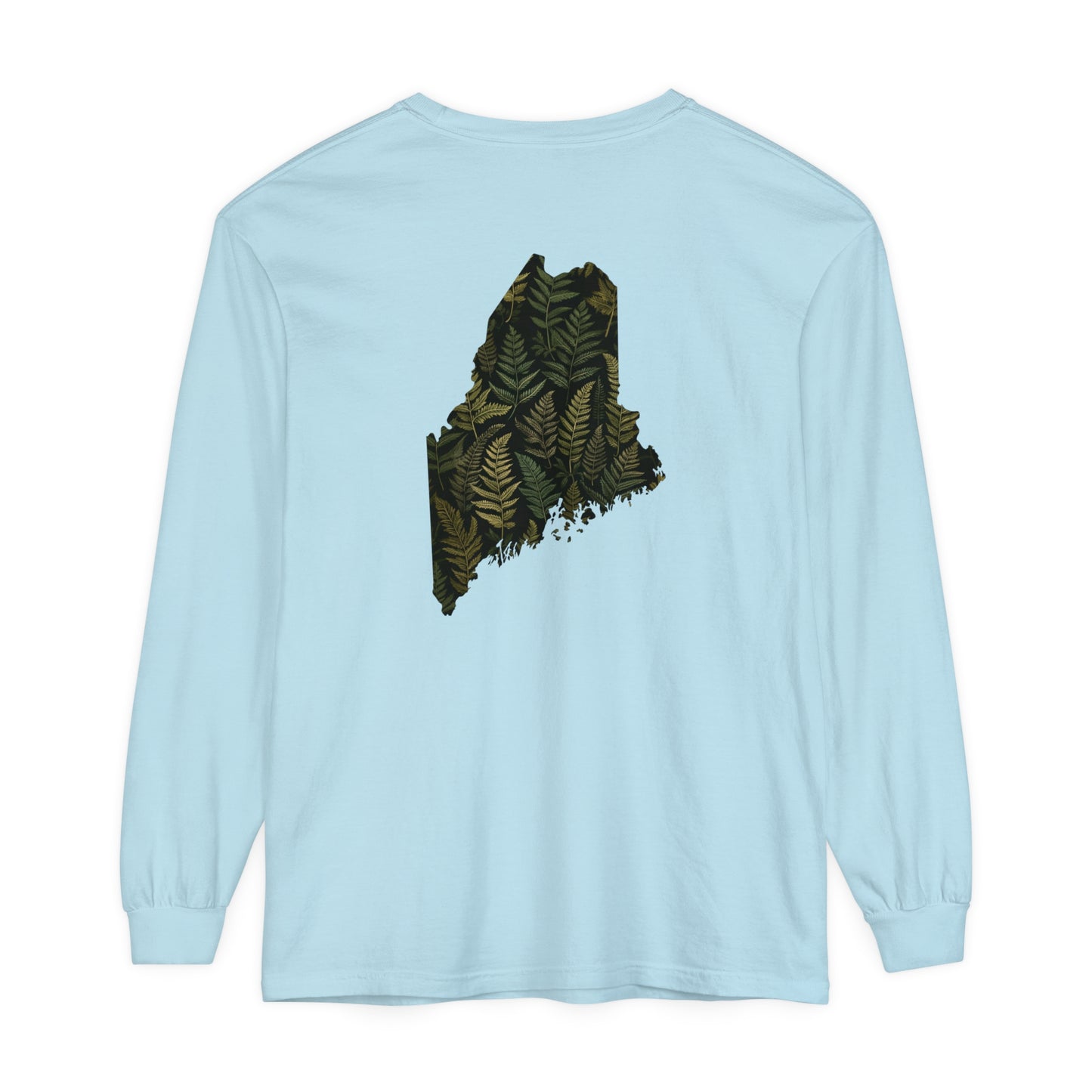 Maine Ferns Comfort Colors Unisex Garment-dyed Long Sleeve T-Shirt