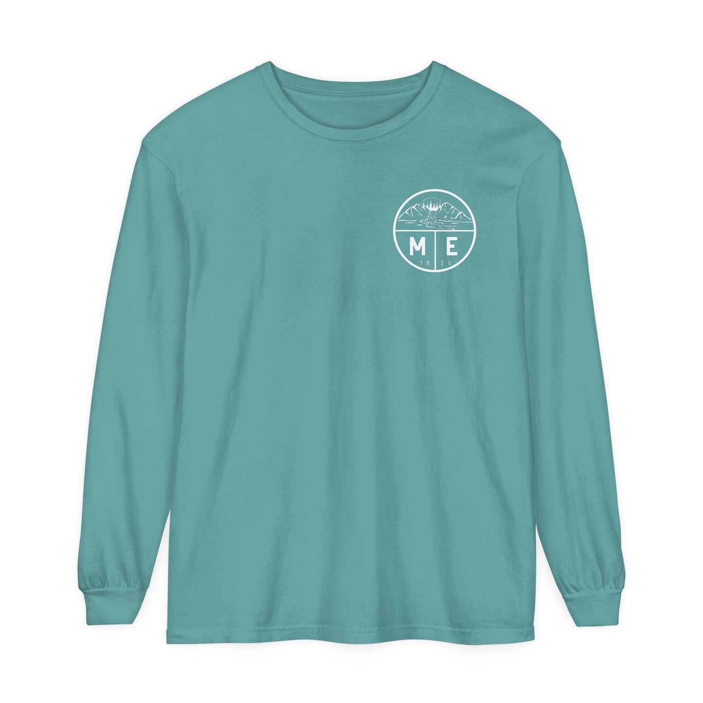 Closed For Season Maine State Comfort Colors Unisex Garment-dyed Long Sleeve T-Shirt