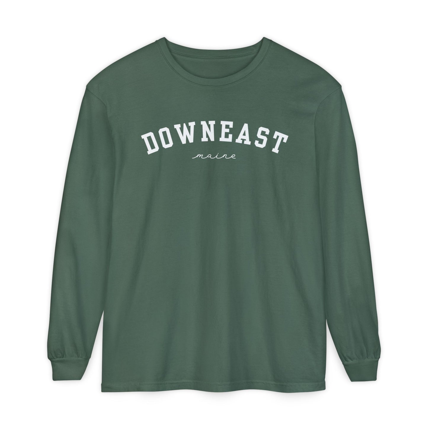 Downeast Maine 100% Cotton Long Sleeve T-Shirt