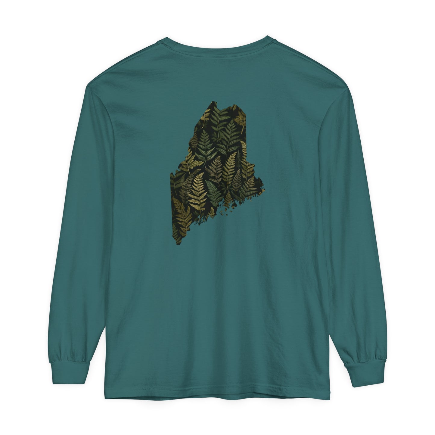 Maine Ferns Comfort Colors Unisex Garment-dyed Long Sleeve T-Shirt