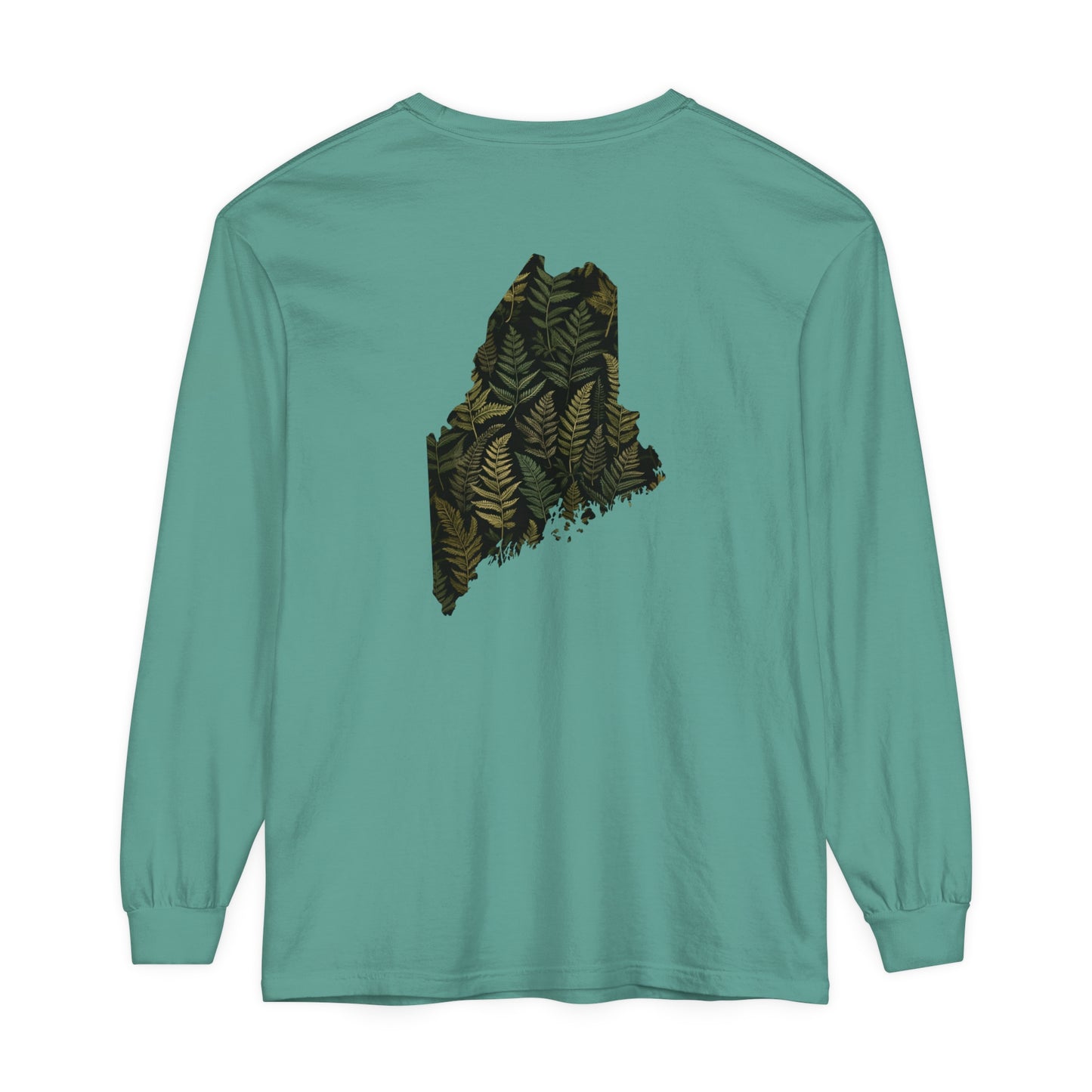 Maine Ferns Comfort Colors Unisex Garment-dyed Long Sleeve T-Shirt