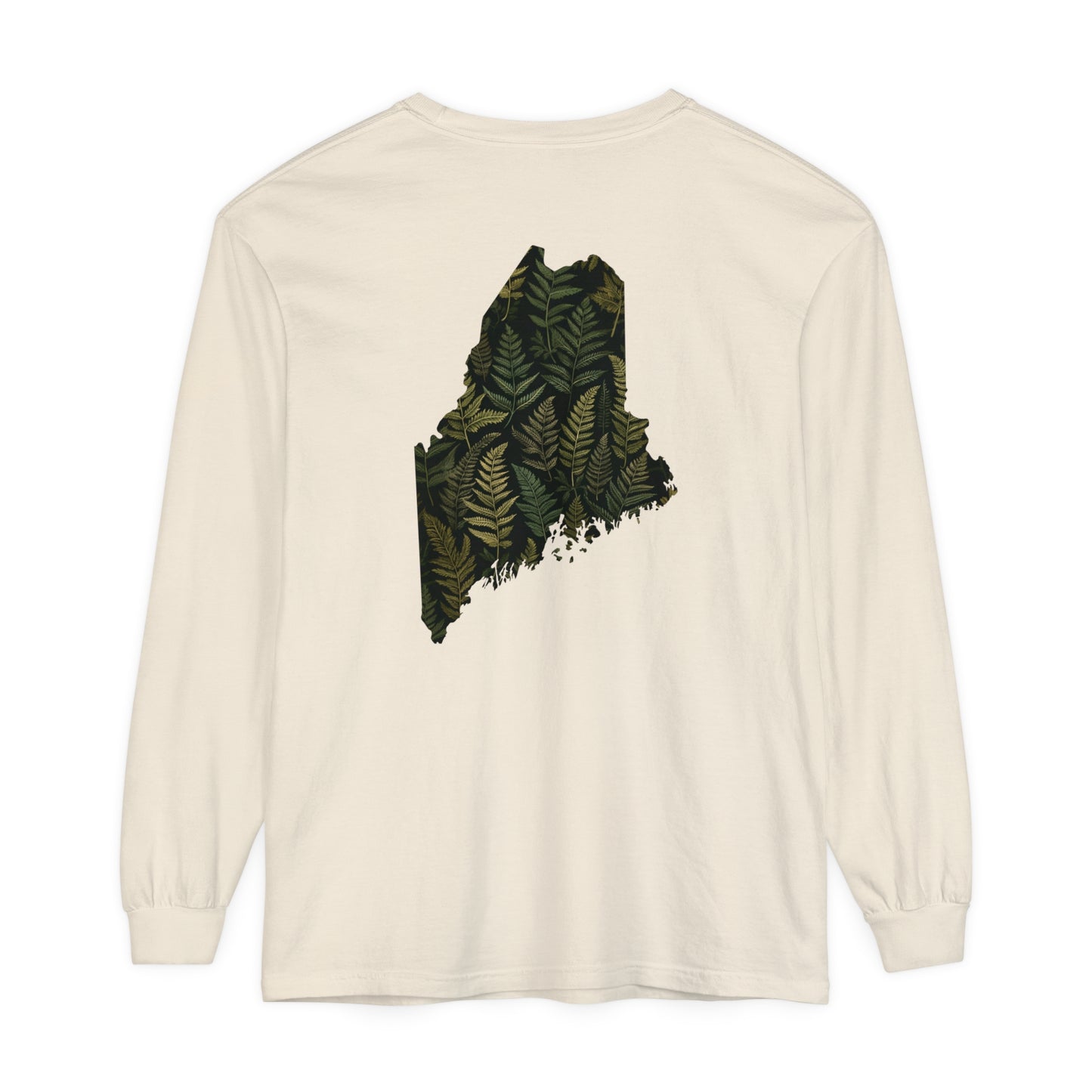 Maine Ferns Comfort Colors Unisex Garment-dyed Long Sleeve T-Shirt